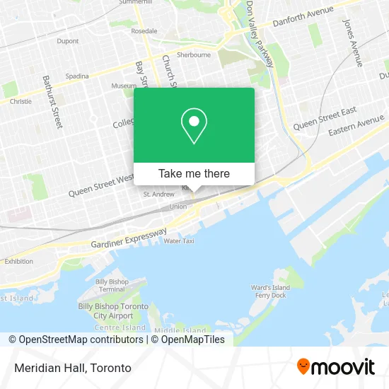 Meridian Hall map