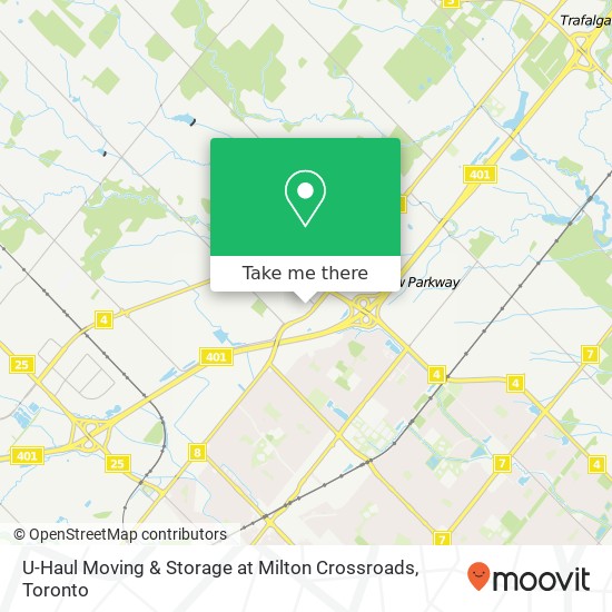 U-Haul Moving & Storage at Milton Crossroads map