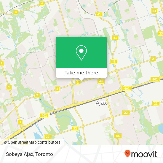 Sobeys Ajax map