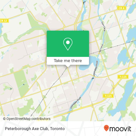 Peterborough Axe Club map