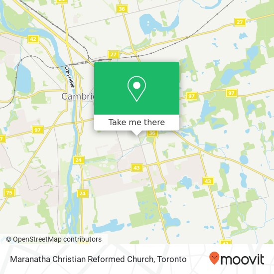Maranatha Christian Reformed Church map