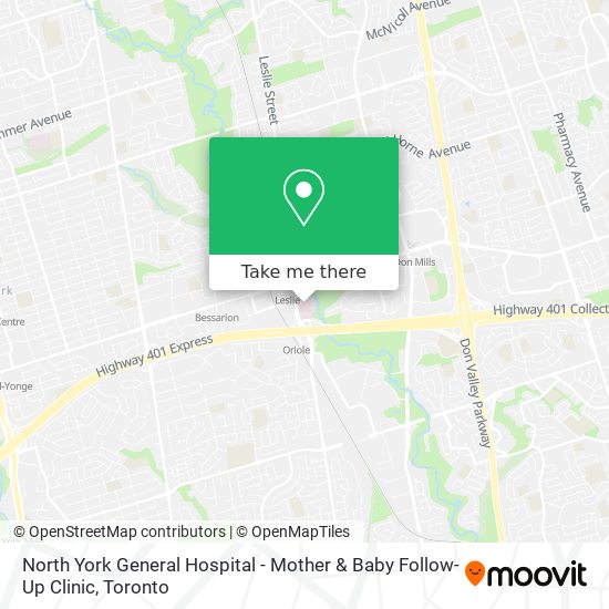 North York General Hospital - Mother & Baby Follow-Up Clinic plan