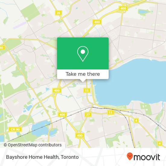 Bayshore Home Health map