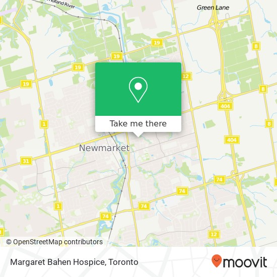 Margaret Bahen Hospice map