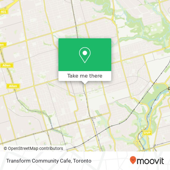 Transform Community Cafe map