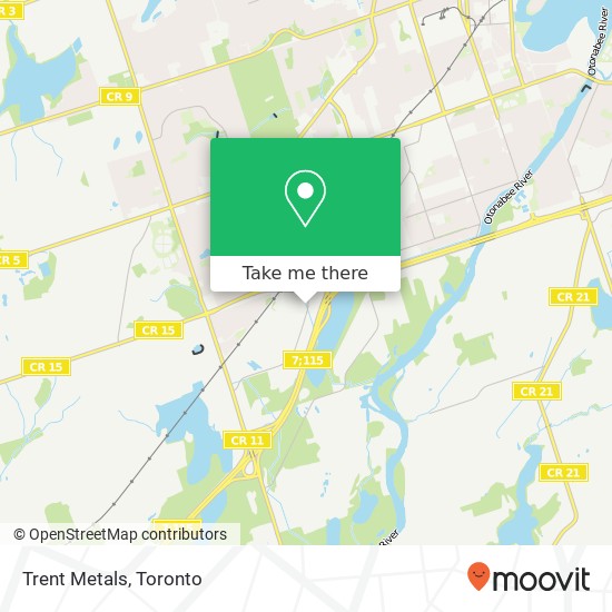 Trent Metals map