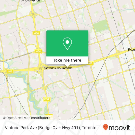 Victoria Park Ave (Bridge Over Hwy 401) plan