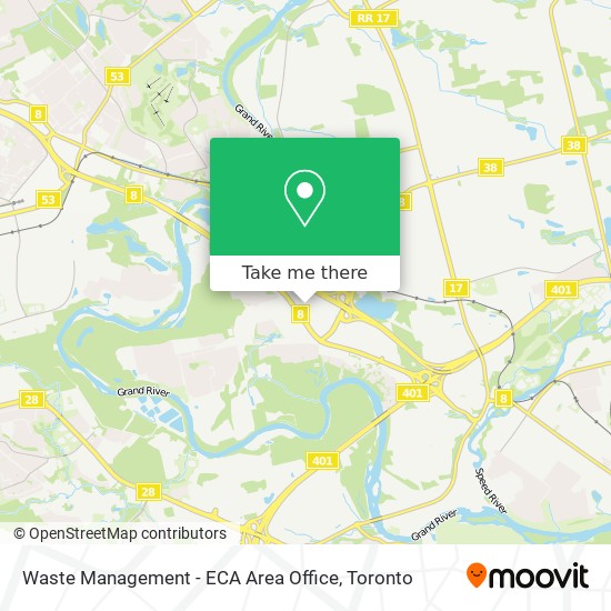 Waste Management - ECA Area Office map