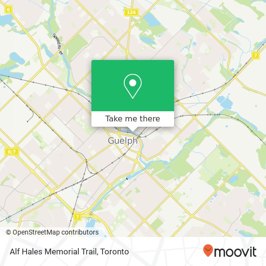 Alf Hales Memorial Trail map
