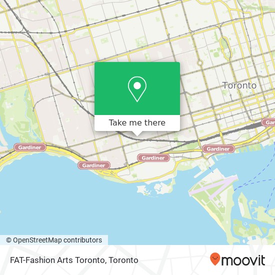 FAT-Fashion Arts Toronto map