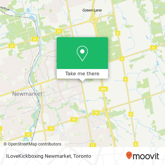 ILoveKickboxing Newmarket map