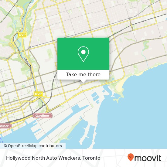 Hollywood North Auto Wreckers map
