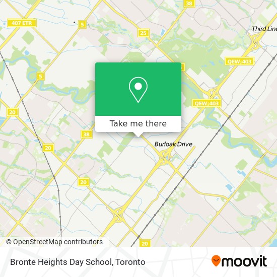 Bronte Heights Day School map