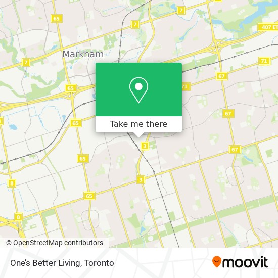 One’s Better Living map