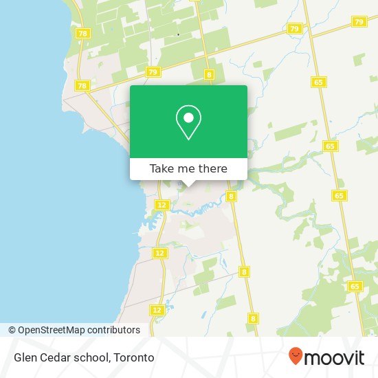 Glen Cedar school map