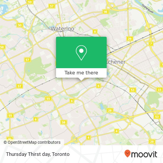 Thursday Thirst day map