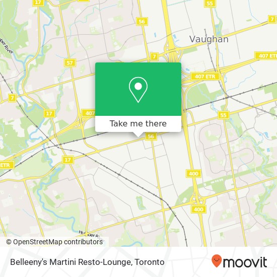 Belleeny's Martini Resto-Lounge map