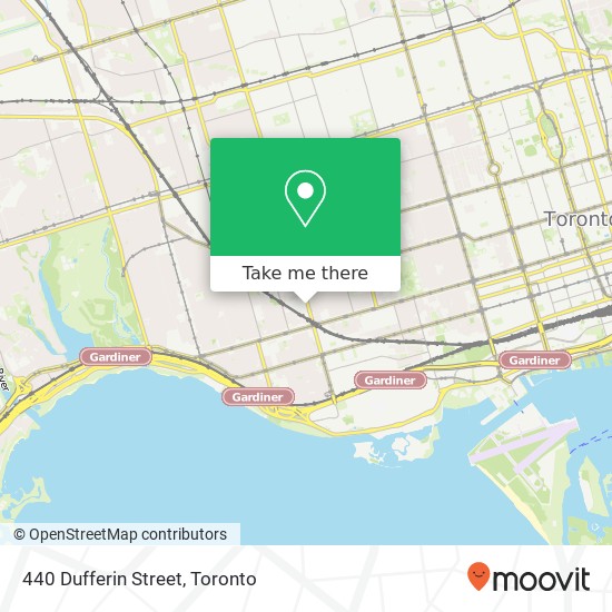 440 Dufferin Street map