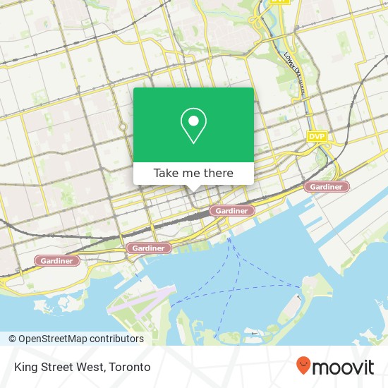 King Street West map