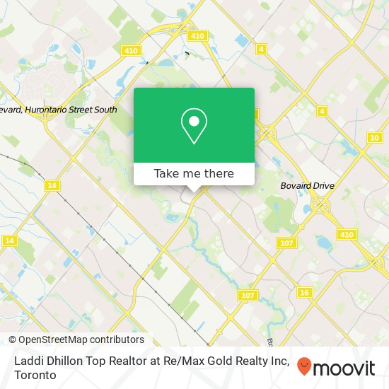 Laddi Dhillon Top Realtor at Re / Max Gold Realty Inc map