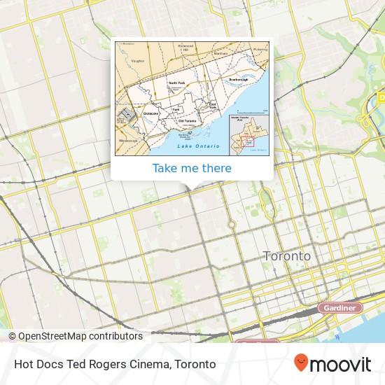Hot Docs Ted Rogers Cinema map