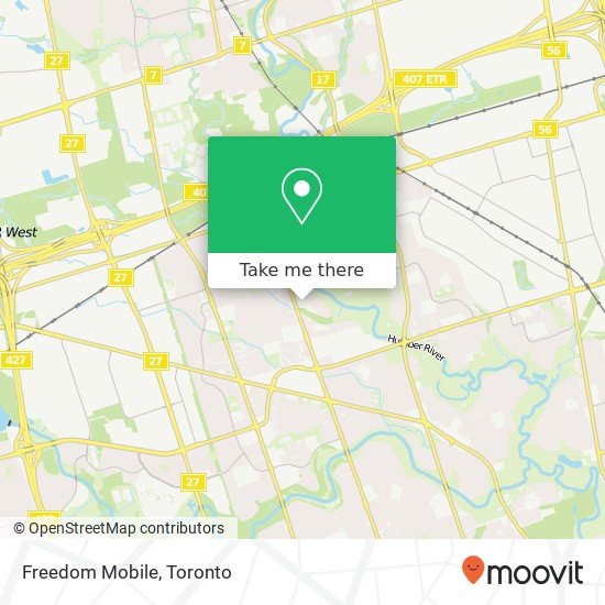 Freedom Mobile map