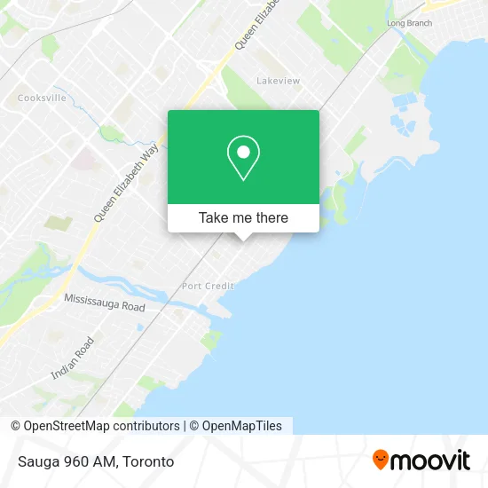 Sauga 960 AM map