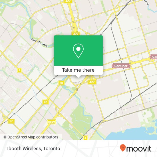 Tbooth Wireless map