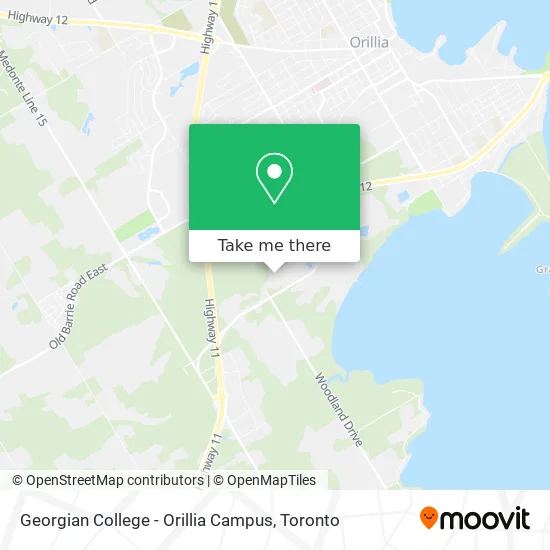 Georgian College Campus Map How To Get To Georgian College - Orillia Campus By Bus?