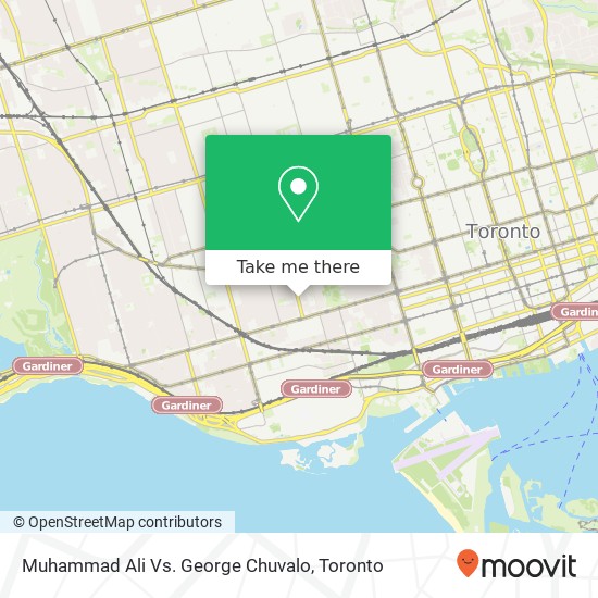 Muhammad Ali Vs. George Chuvalo map