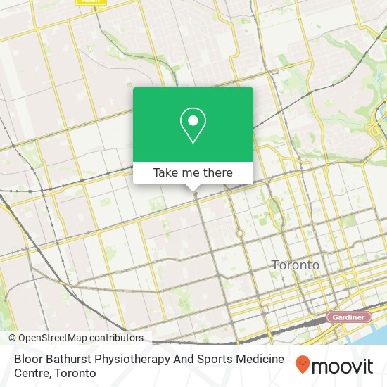 Bloor Bathurst Physiotherapy And Sports Medicine Centre map