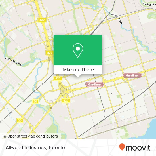 Allwood Industries map
