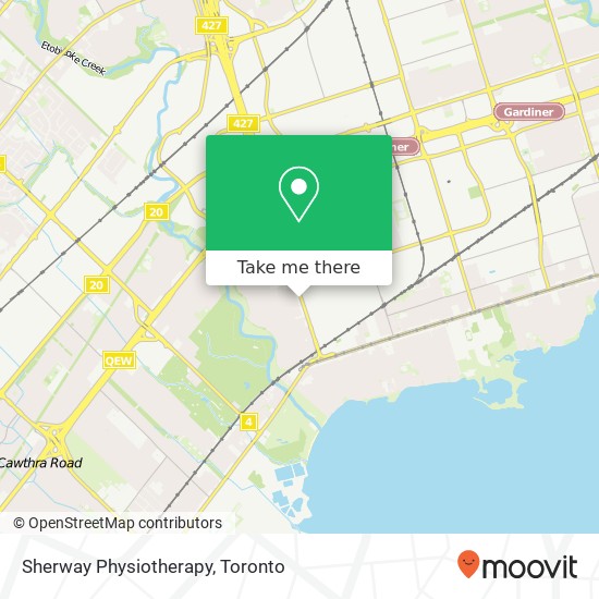 Sherway Physiotherapy map