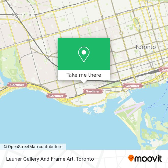 Laurier Gallery And Frame Art map