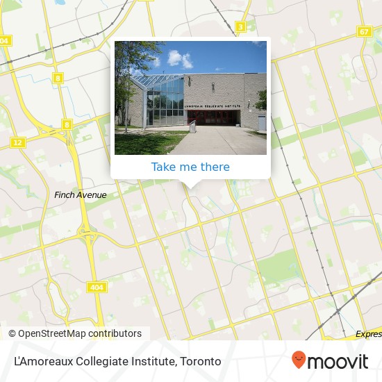 L'Amoreaux Collegiate Institute map