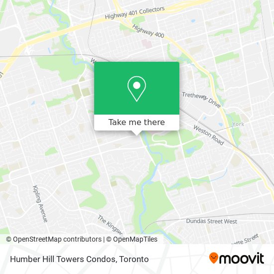 Humber Hill Towers Condos map