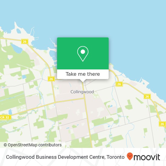 Collingwood Business Development Centre map