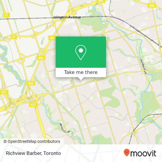 Richview Barber map