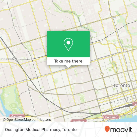 Ossington Medical Pharmacy map