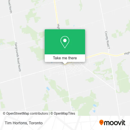 Tim Hortons map