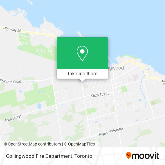 Collingwood Fire Department map