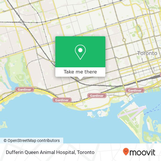 Dufferin Queen Animal Hospital plan