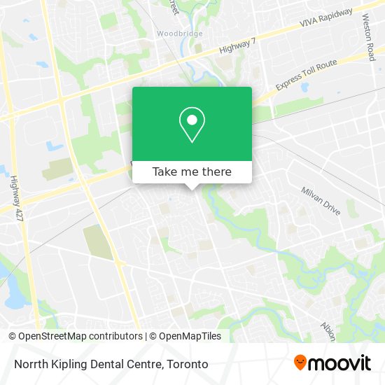 Norrth Kipling Dental Centre map