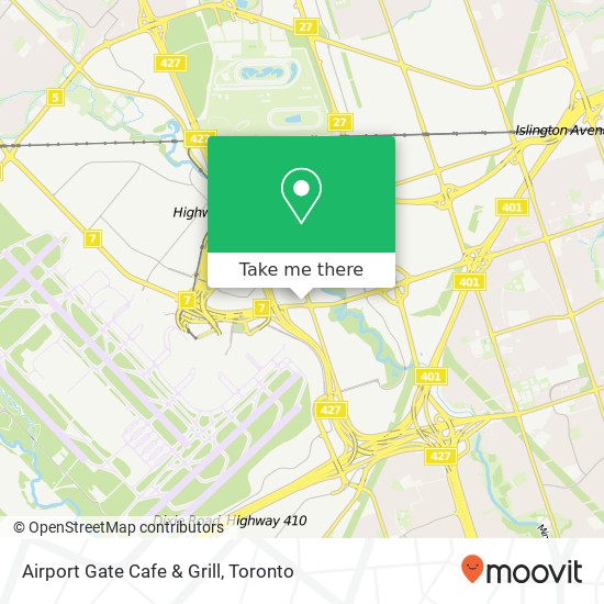 Airport Gate Cafe & Grill map