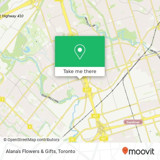 Alana's Flowers & Gifts map