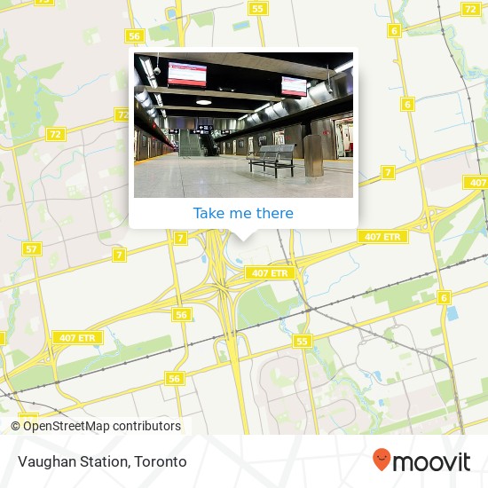 Vaughan Station map