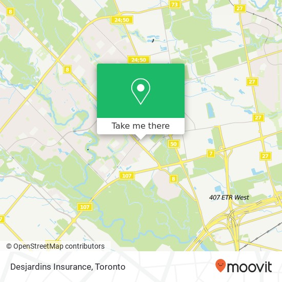 Desjardins Insurance map