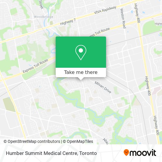 Humber Summit Medical Centre map