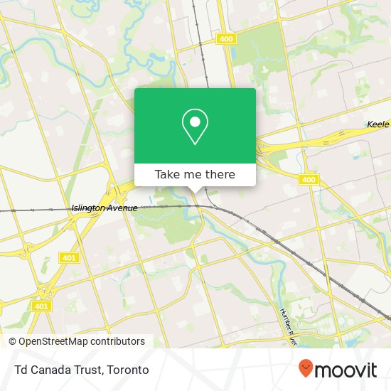 Td Canada Trust map