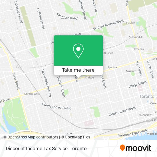 Discount Income Tax Service map